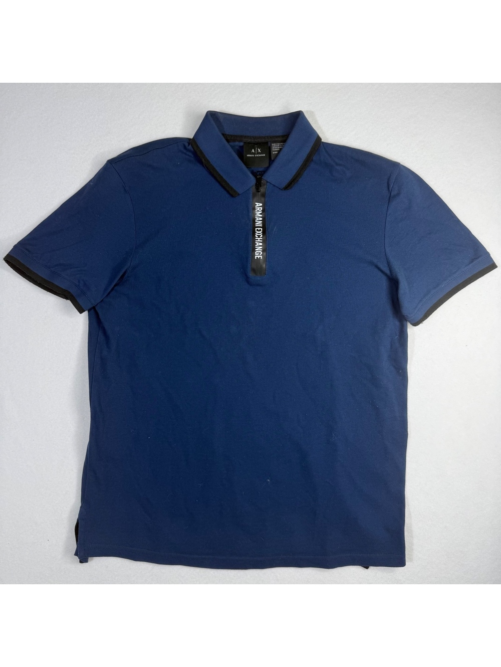 Armani Exchange Zip-Placket Polo